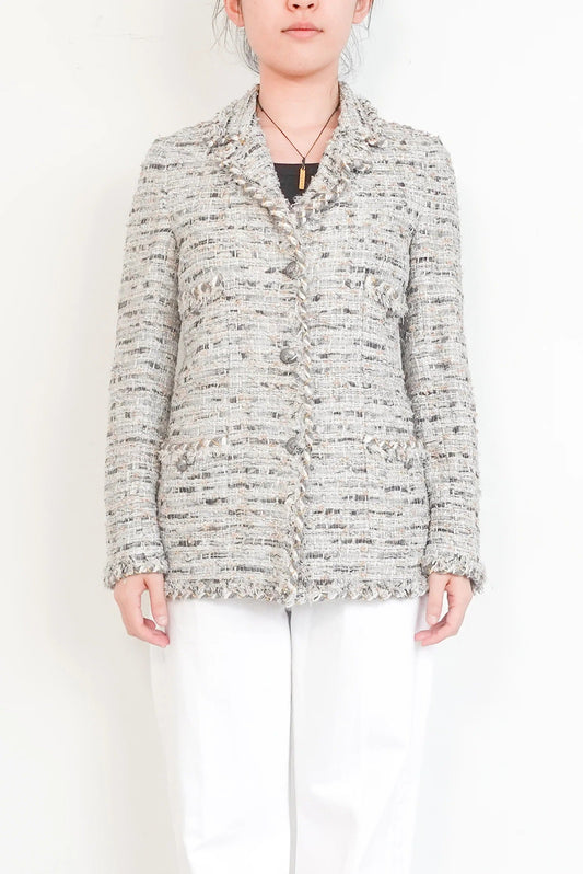 Vintage Beige Tweed Jacket
