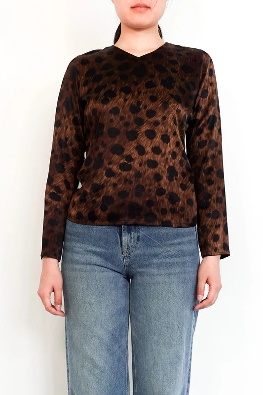 Vintage Leopard Print Top