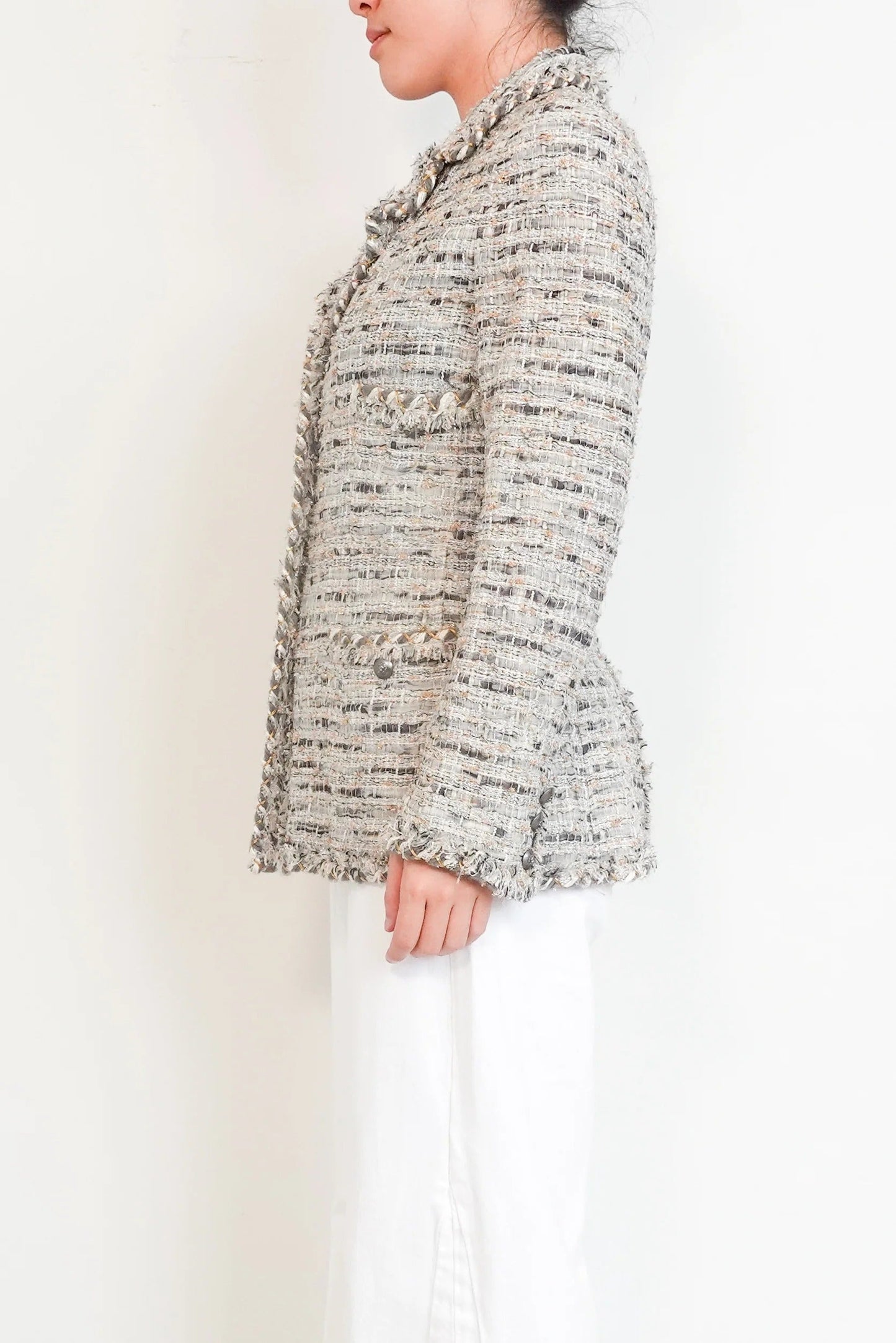 Vintage Beige Tweed Jacket